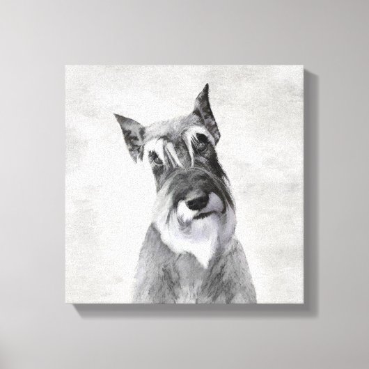 Schnauzer (reuzenschilderkunst) canvas afdruk (Voorkant)