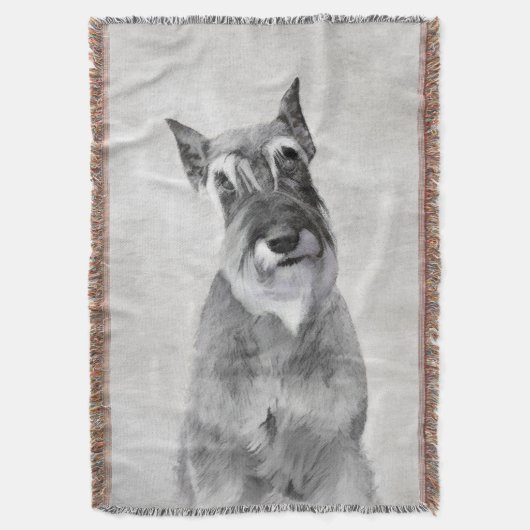 Schnauzer (reuzenschilderkunst) deken (Voorkant Verticaal)