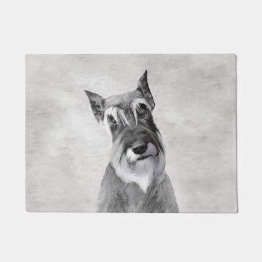 Schnauzer (reuzenschilderkunst) deurmat (Voorkant)