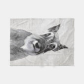 Schnauzer (reuzenschilderkunst) fleece deken (Voorkant (Horizontaal))