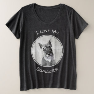 Schnauzer (reuzenschilderkunst) grote maat t-shirt