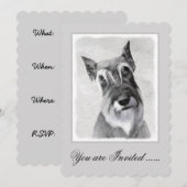 Schnauzer (reuzenschilderkunst) kaart (Voorkant / Achterkant)