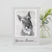 Schnauzer (reuzenschilderkunst) kaart (Staand voorkant)