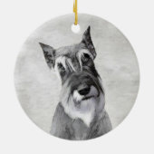 Schnauzer (reuzenschilderkunst) keramisch ornament (Achterkant)