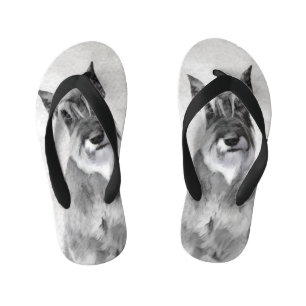 Schnauzer (reuzenschilderkunst) kinder teenslippers