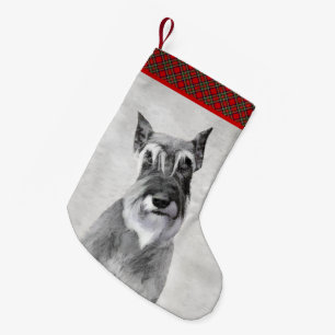 Schnauzer (reuzenschilderkunst) kleine kerstsok
