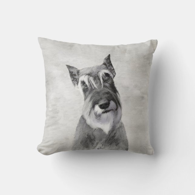 Schnauzer (reuzenschilderkunst) kussen (Voorkant)