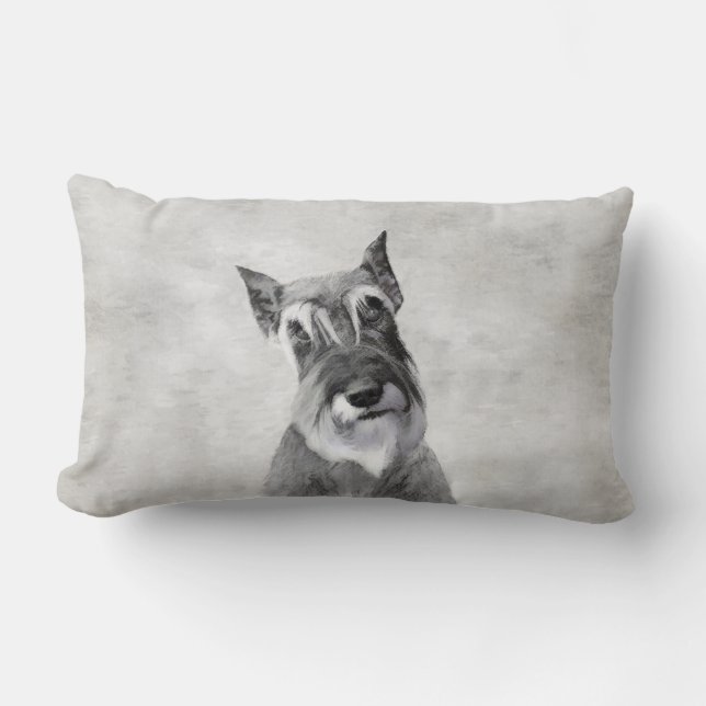 Schnauzer (reuzenschilderkunst) kussen (Voorkant)