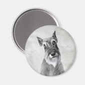 Schnauzer (reuzenschilderkunst) magneet (Voorkant / Achterkant)