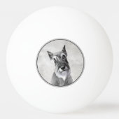 Schnauzer (reuzenschilderkunst) pingpongbal (Achterkant)