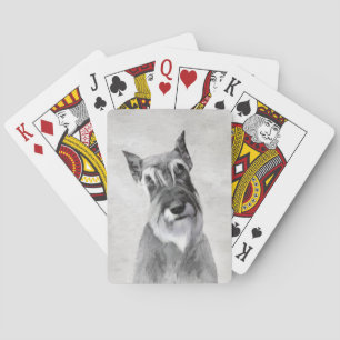 Schnauzer (reuzenschilderkunst) pokerkaarten