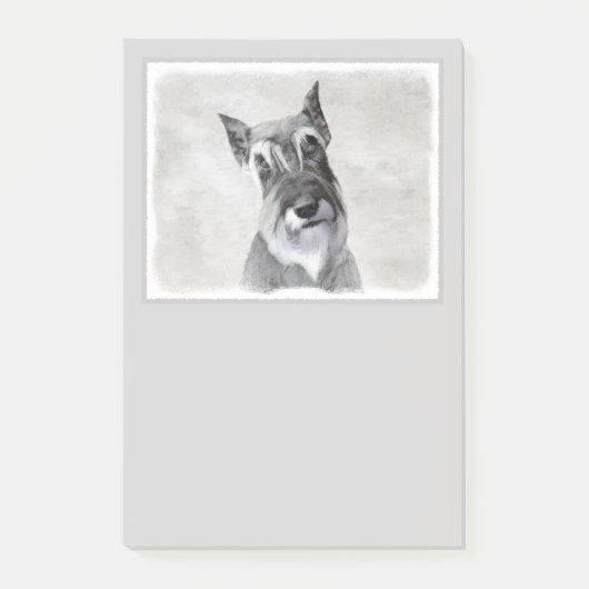 Schnauzer (reuzenschilderkunst) post-it® notes (Voorkant)