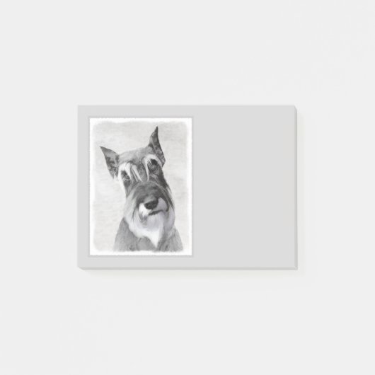 Schnauzer (reuzenschilderkunst) post-it® notes (Voorkant)