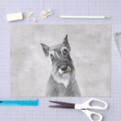 Schnauzer (reuzenschilderkunst) tissuepapier (Craft)
