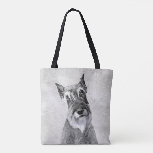 Schnauzer (reuzenschilderkunst) tote bag (Achterkant)