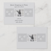 Schnauzer (reuzenschilderkunst) visitekaartje (Voorkant / Achterkant)