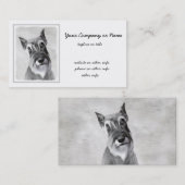 Schnauzer (reuzenschilderkunst) visitekaartje (Voorkant / Achterkant)