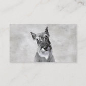 Schnauzer (reuzenschilderkunst) visitekaartje (Achterkant)