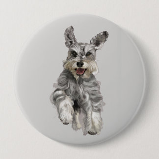 Schnauzer Ronde Button 4,0 Cm