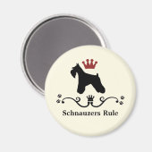 Schnauzer Rule Magnet (Voorkant / Achterkant)