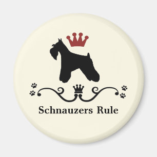 Schnauzer Rule Magnet