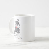 Schnauzer Running Koffiemok (Voorkant links)