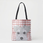 Schnauzer, Salt en Pepper, Modern Tote Bag (Voorkant)