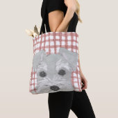 Schnauzer, Salt en Pepper, Modern Tote Bag (Dichtbij)