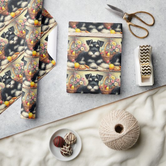  Schnauzer Schilderen Cadeaupapier (Crafts)