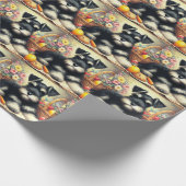  Schnauzer Schilderen Cadeaupapier (Hoek)