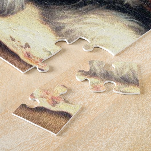  Schnauzer Schilderen Legpuzzel (Zijkant)