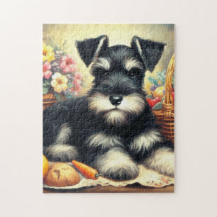 Schnauzer Schilderen Legpuzzel