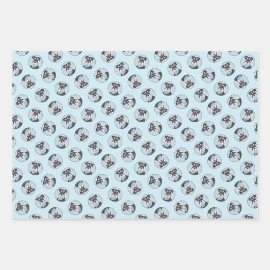 Schnauzer Schilderen Miniatuur Uncropped Pet Dog A Inpakpapier Vel (Voorkant)