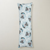 Schnauzer Schilderen Miniatuur Uncropped Pet Dog A Lichaamskussen (Achterkant (Verticaal))