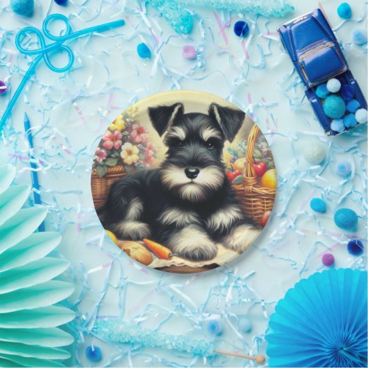  Schnauzer Schilderen Papieren Bordje (Feest)