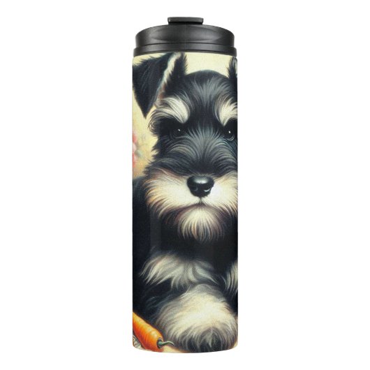  Schnauzer Schilderen Thermosbeker (Voorkant)