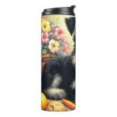  Schnauzer Schilderen Thermosbeker (Gedraaid links)