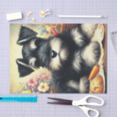 Schnauzer Schilderen Tissuepapier (Craft)