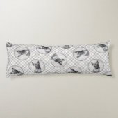 Schnauzer Schilderij Giant bijgesneden originele h Lichaamskussen (Achterkant)