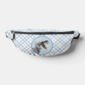 Schnauzer Schilderij Giant Standard Cropped Dog Ar Heuptasje (Liggend)