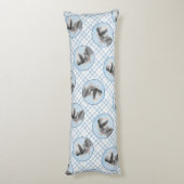 Schnauzer Schilderij Giant Standard Cropped Dog Ar Lichaamskussen (Achterkant (Verticaal))