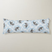 Schnauzer Schilderij Giant Standard Cropped Dog Ar Lichaamskussen (Voorkant)