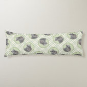 Schnauzer Schilderij Giant Standard Cropped Dog Ar Lichaamskussen (Voorkant)