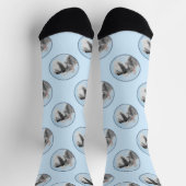 Schnauzer Schilderij Giant Standard Cropped Dog Ar Sokken (Top)