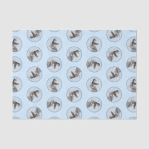 Schnauzer Schilderij Giant Standard Cropped Dog Ar Tissuepapier