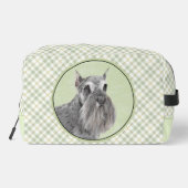 Schnauzer Schilderij Giant Standard Cropped Dog Ar Toilettasje (Achterkant)