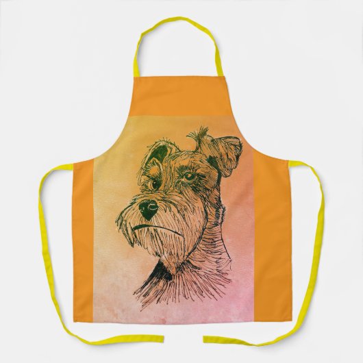 Schnauzer Schort (Voorkant)