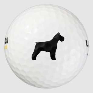 Schnauzer Silhouette Golfballen