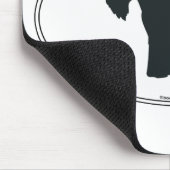 Schnauzer Silhouette Muismat (Hoek)