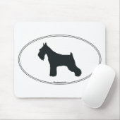 Schnauzer Silhouette Muismat (Met muis)